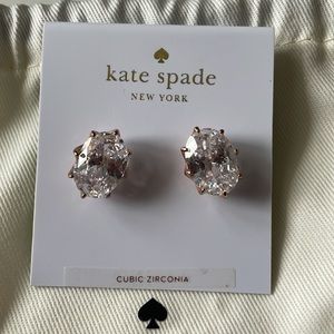 New Kate Spade rose gold earrings